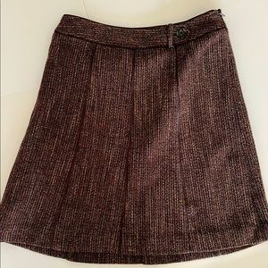 Brown tweed skirt